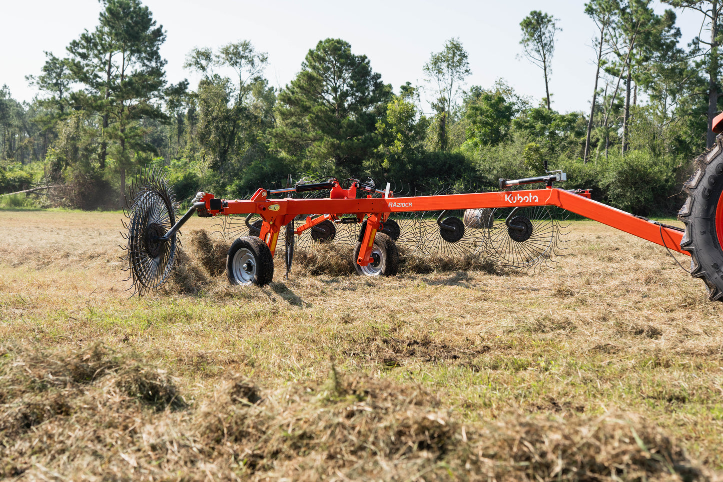 Kubota M5-111 with RA210CR Rake Package