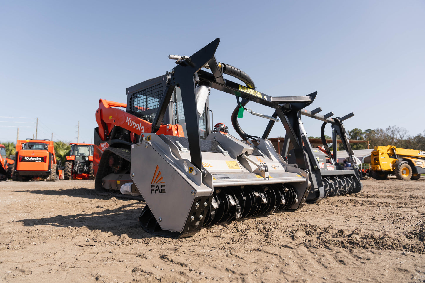 Kubota SVL97-3 with FAE Mulching Head Package