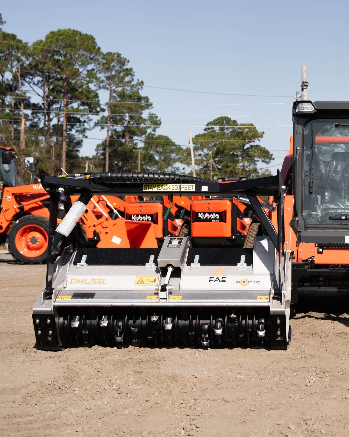 Kubota SVL97-3 with FAE Mulching Head Package