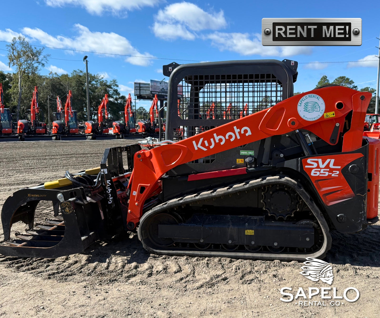 Kubota SVL65-2W with Grapple